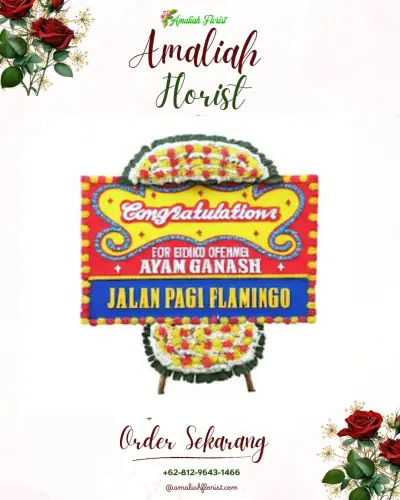Bunga Papan Congratulation di Sukamiskin